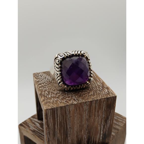 Vintage Amethyst Ring size 10 - Picture 3 of 4